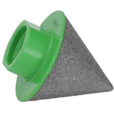 Fraise à chanfreiner diamantée verte M14, un outil simple à angle de base de 60° pour le polissage et le façonnage (38 mm).