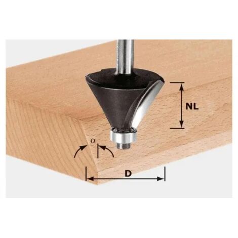 Fraise à Surfacer Festool HW D52/R1ss - Pour Défonceuses OF 1400/2000/2200