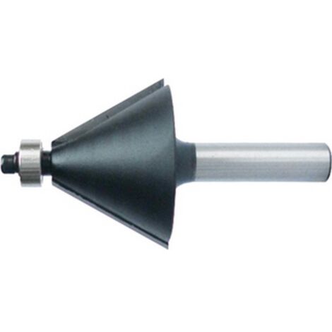 Fraise à chanfreiner, outil à bois, Ø : 32 mm, Angle 45° °, Long. utile 15 mm, Long. totale : 56 mm