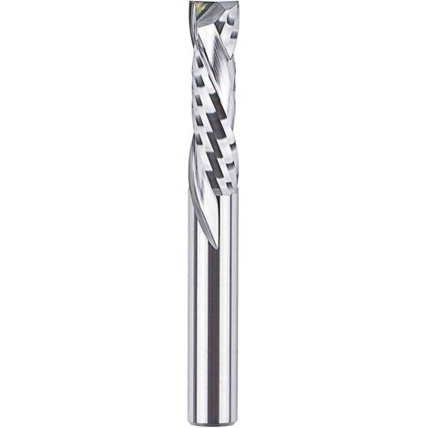 Fraise à compression à tige de 6 mm de diamètre, tête de fraisage hélicoïdale de 6 mm x 22 mm pour la sculpture sur bois, la gravure et le meulage.
