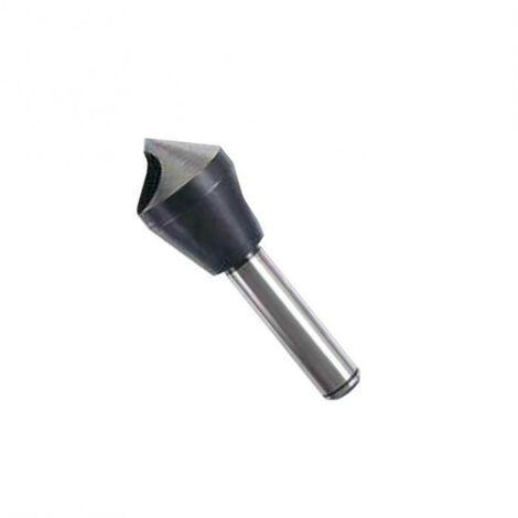 Fraise à ébavurer à trou 90 degré HSS-E5 Queue cylindrique 103613 - Diamètre maximum d'ébavurage : 10 mm - Longueur totale : 48 mm - TIVOLY