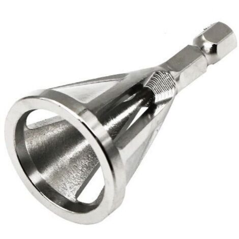 Fraise à ébavurer pour tubes et tiges filetées Ø4-20mm – Queue hexa 6,35 – Acier pour roulement – 3 arêtes de coupe - 10333120001