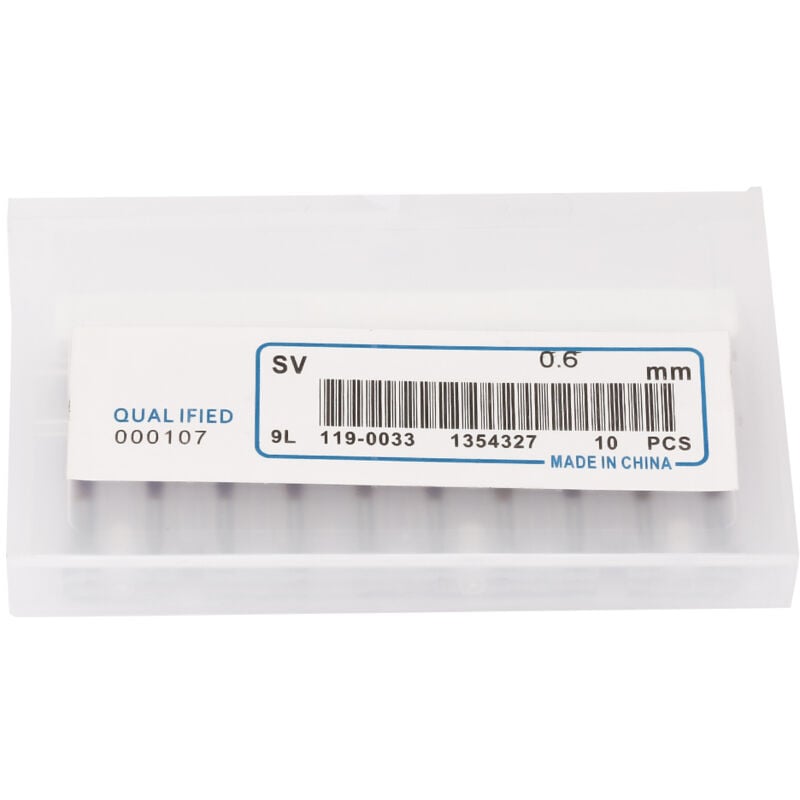 Kkmoon - Fraise à maïs à revêtement bleu/machine à graver en acier au tungstène, couteau, fraise pcb (0.6mm) 10 pièces