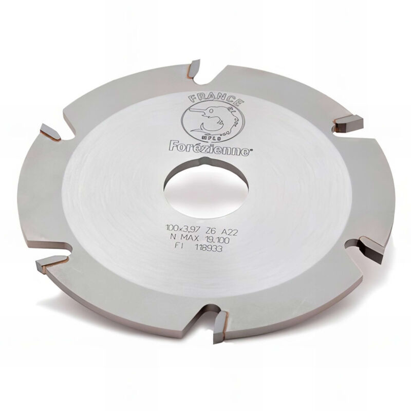 Forézienne - Fraise à rainer pour lamello d. 100 x Ht. 3,97 x Al. 22 mm z : 6 hm - mfls - FRAI0001