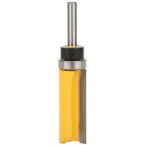 Fraise à rainurer 1/4" avec roulement pour bois, outil d'ébavurage et défonçage en menuiserie