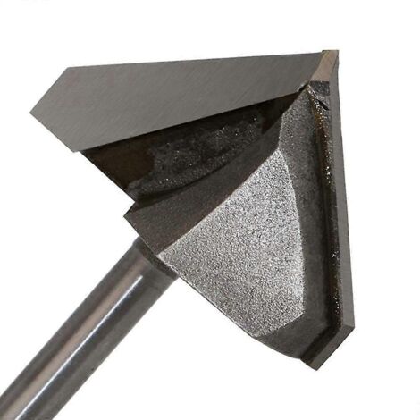 Fraise à rainurer à 90° de 6,35 mm x 44,4 mm (1/4 po x 1-3/4 po) pour le travail du bois