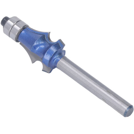Fraise à rainurer bois 1/4" avec double roulement pour défonçage, façonnage et finition