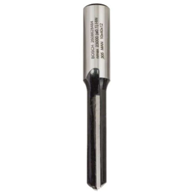 Fraise À Rainurer Droit Deux Tranchants À Queue Rallongée Ø 12 81 Mm Bosch 2608628464 - vue 3