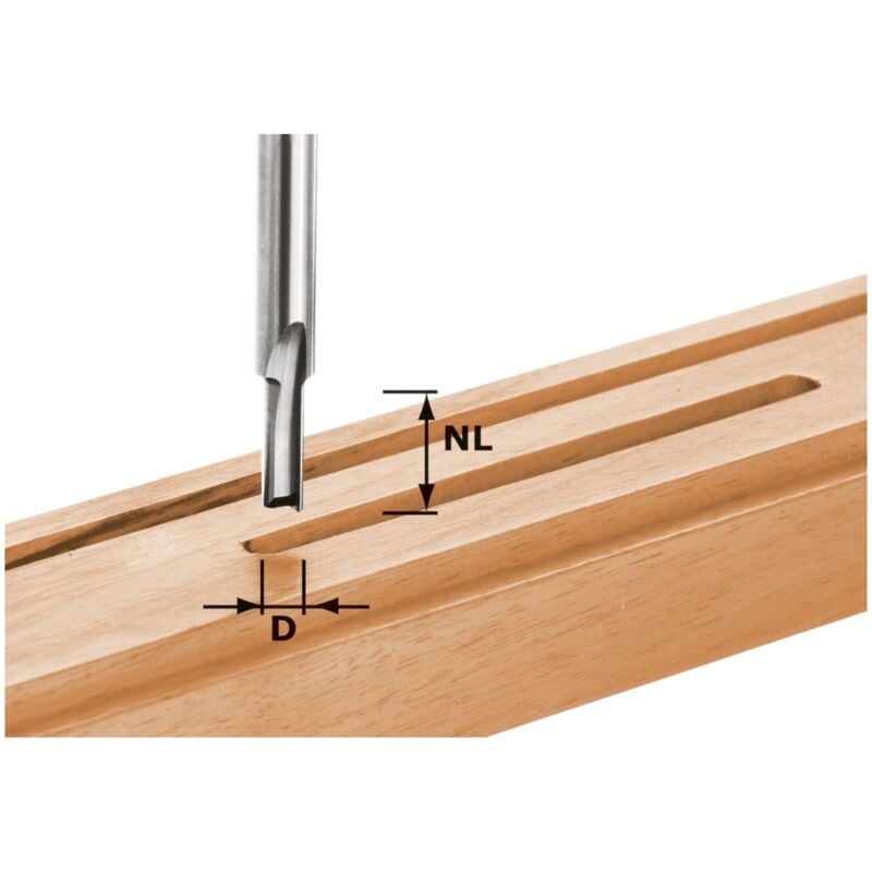 Festool - hw S8 D3/6 Nutfrser 3 x 6 x 45 x 8 mm ( 490952 ) fr Dfonceuse of 900, of 1000, of 1010, of 1010 r, of 1400, of 2000, of 2200