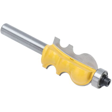 Fraise à rainurer pour main courante 8mm, acier carbure pour bois - Forme goutte d'eau