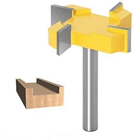 Fraise a Surfacer, 8mm Tige De Nettoyage Bottom Router Bits Surface Rabotage Bits Diamètre De Nettoyage Fond De Menuiserie Fraise