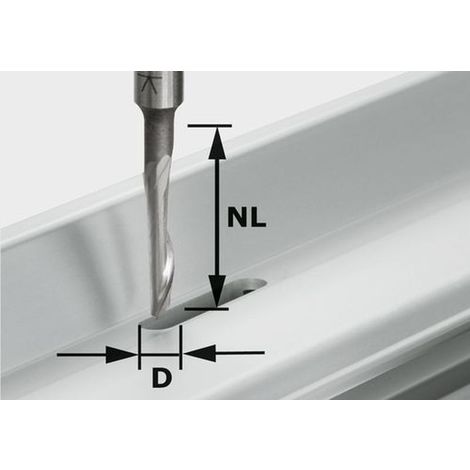 Fraise aluminium HS avec queue de 8mm FESTOOL HS S8 D5/NL23 - 491036 - Plusieurs références disponibles