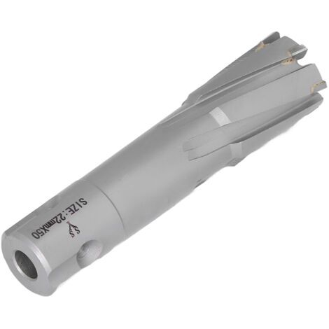 Fraise Annulaire Carbure 50mm pour Acier, Profondeur 22mm - Foret à Carotter Creux Métrique