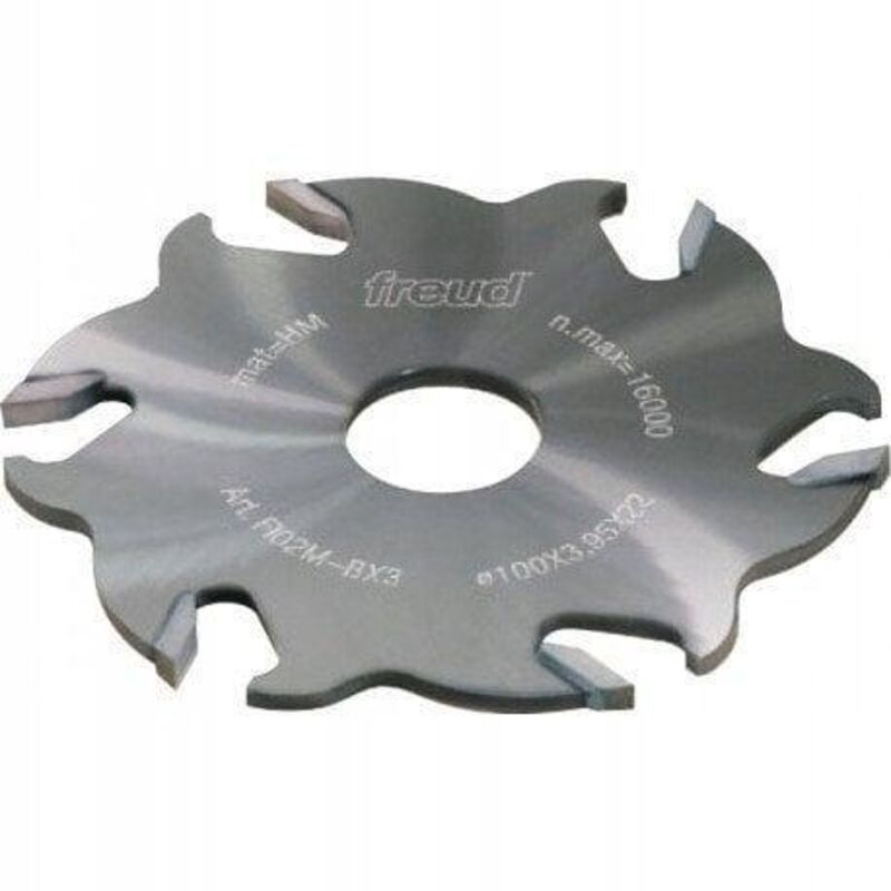 Freud - Fraise brasée pour assemblage à lamelles Ø100 E3,95 Q22 Z6 - F03FS00656 -FI02M BX3