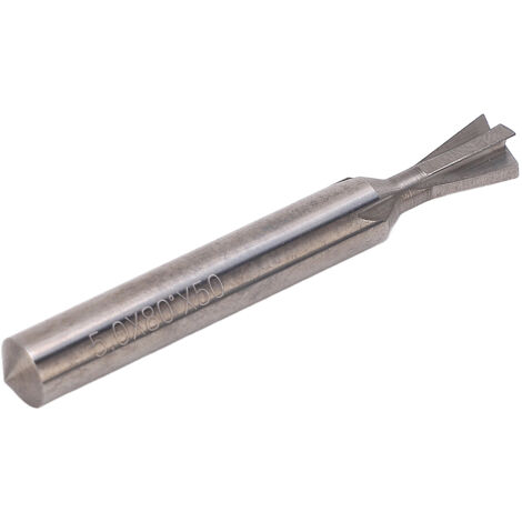 Fraise carbure 6mm à queue d'aronde, 4 dents, 80°, pour fraisage universel et précis