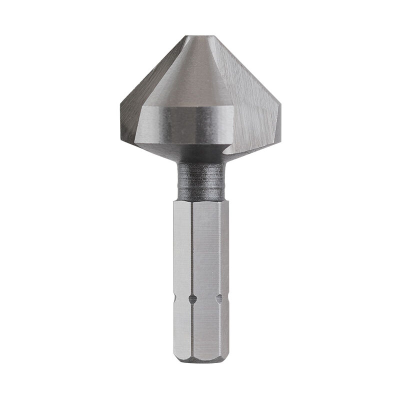 Fervi - Fraise conique a 90 degres a 3 cannelures de 6 mm pour tournevis