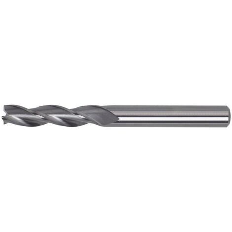 Fraise cylindrique extra longue, 30°, en carbure monobloc, sans revêtement, Ø d1 - h10 : 6,0 mm, Long. totale l1 75 mm, Long. coupe l2 30 mm