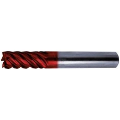 Fraise cylindrique longue, en carbure monobloc avec angle d'hélice de 44/45/46°, Ø d1 - h10 : 8,0 mm, Long. totale l1 63 mm, Long. coupe l2 19 mm