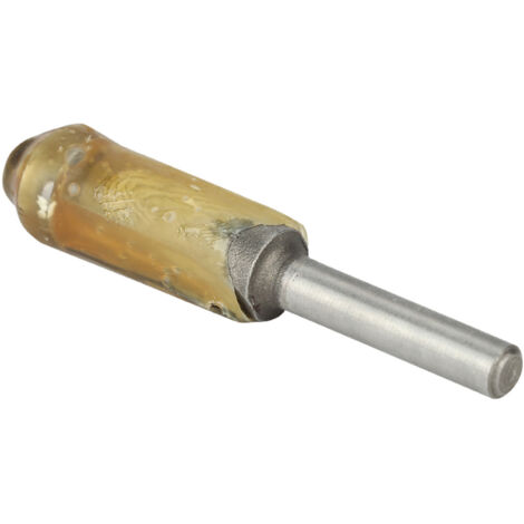Fraise de défonçage à roulement 1/4" pour coupe d'équerre, longueur 12mm
