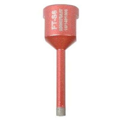 FRAISE DIAMANTÉE POUR PERÇAGE A SEC ET EAU Ø 6 MM MONTOLIT MONDRILLO FT-S6