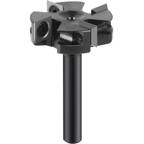 Fraise en bout de 8 mm, diamètre de coupe de 40 mm, 4 lames en carbure, adaptée à la finition du bois dur, compatible avec les machines-outils CNC et les fraiseuses.