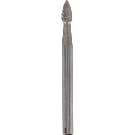 Fraise en carbure de tungstène Dremel 9911 avec pointe en œuf - accessoire pour outil multifonction avec 1 fraise de 3,2 mm pour façonner, lisser et enlever de la matière sur l'acier, le plastique, le