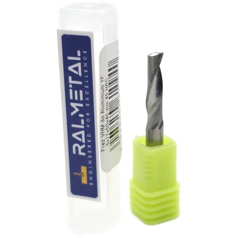 Fraise en carbure monobloc à 1 goujure pour aluminium 5 x 17 x 45 mm