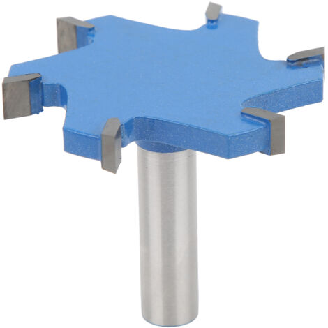 Fraise en forme de T à tige de 12mm, 6 dents, outil de routeur pour le travail du bois, 65x10mm