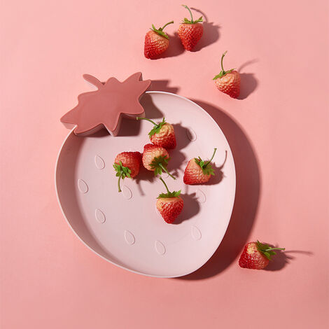 Fraise En Plastique Plateau Snack Assiette Cuisine Bol En Plastique Fruits Dessert Maison Salade Bol Assiette De Fête