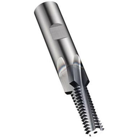 Fraise filetée D.13,6 mm M16, pas de 2 mm, HM Alcrona Pro avec IK