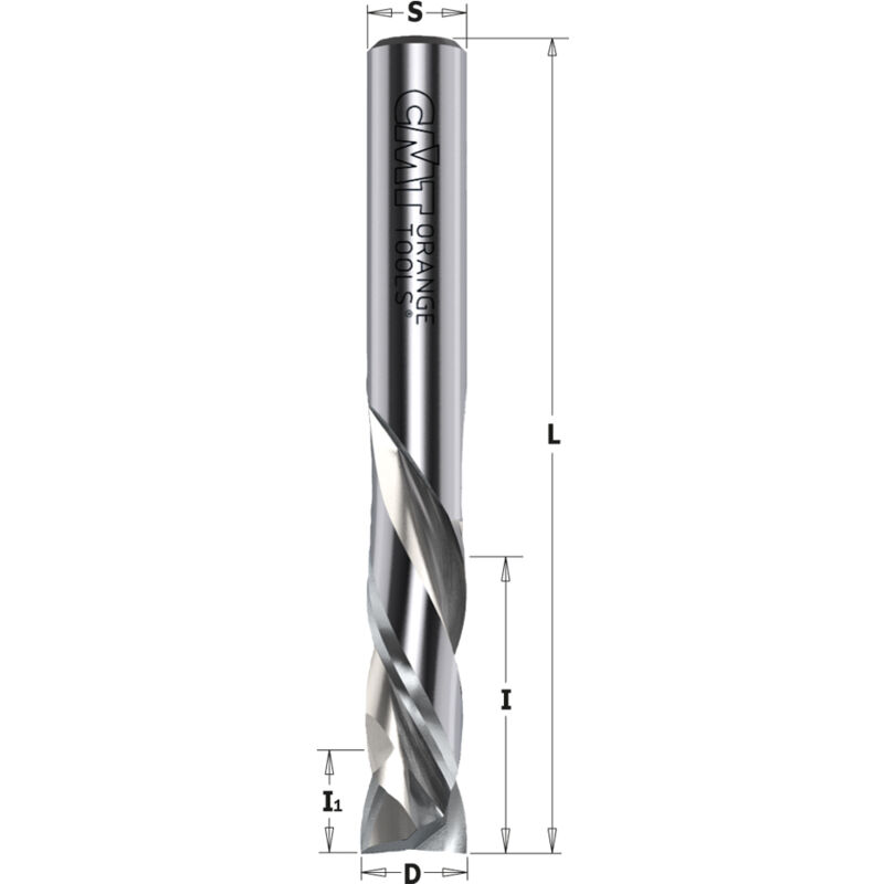 CMT - 190.040.11 fraise helicoidale Z1+1 dr hwm D=4X6-15X50