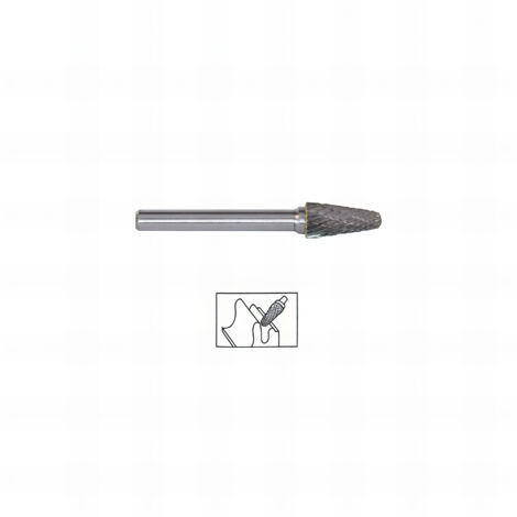 Fraise Lime carbure Conique Bout Rond mm - Diamètre 6 mm mm