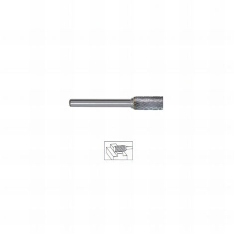 Fraise Lime carbure cylindre Bout Plat dents croisées mm - Diamètre 6 mm mm
