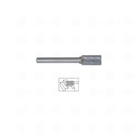 Fraise Lime carbure cylindre Coupe en Bout dents croisées mm - Diamètre 6 mm mm