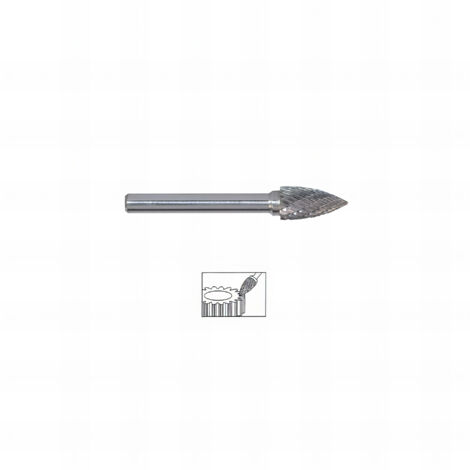 Fraise Lime carbure Ogive Bout Pointu mm - Diamètre 6 mm mm