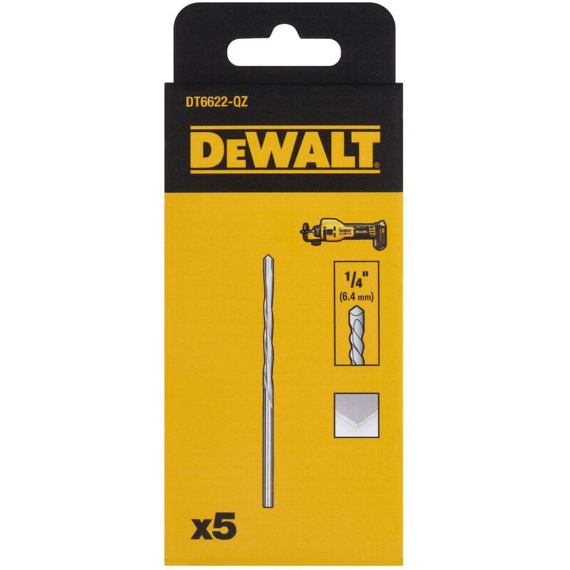 Accessoires - Outil de découpe pour plaques de plâtre 6,4 mm, 5 pcs DT6622 - Dewalt