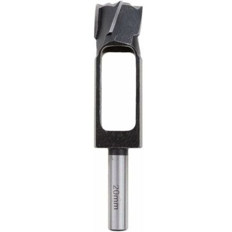 Fraise pour défonceuse 20mm – Acier durci à haute teneur en carbone – Longueur 140mm – Pour bouchons en bois tendre et dur