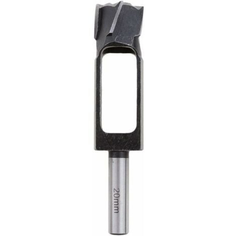 Fraise pour défonceuse 20mm – Acier durci à haute teneur en carbone – Longueur 140mm – Pour bouchons en bois tendre et dur