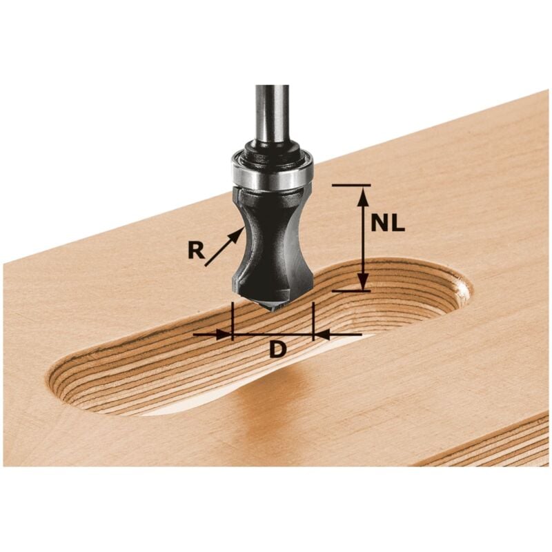 Festool - hw S8 R16/NL32 Griffleistenfrser 19 x 19 x 68 x 16 x 8 mm ( 491033 ) fr Dfonceuse of 900, of 1000, of 1010, of 1010 r, of 1400, of 2000, of