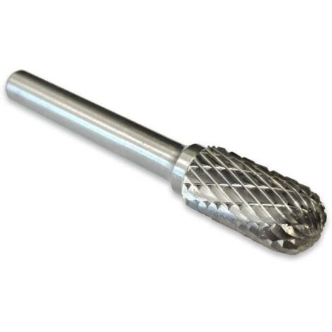 Fraise rotative cylindrique 10 mm x 20 mm – Carbure de tungstène double coupe – Pour fraisage acier, inox et aluminium