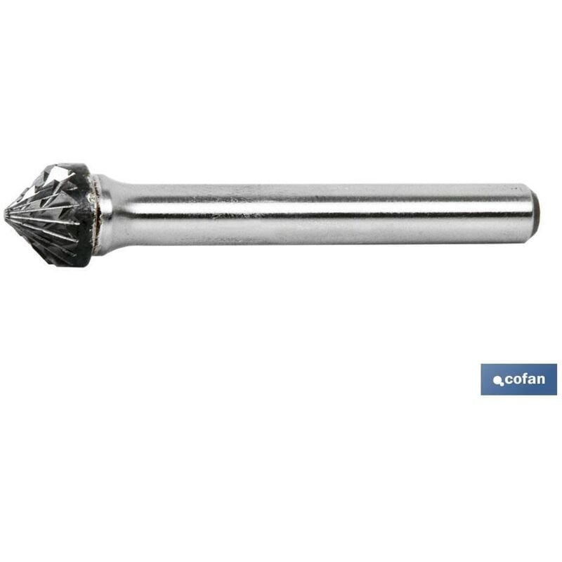 Fraise rotative conique 90º 10 mm.