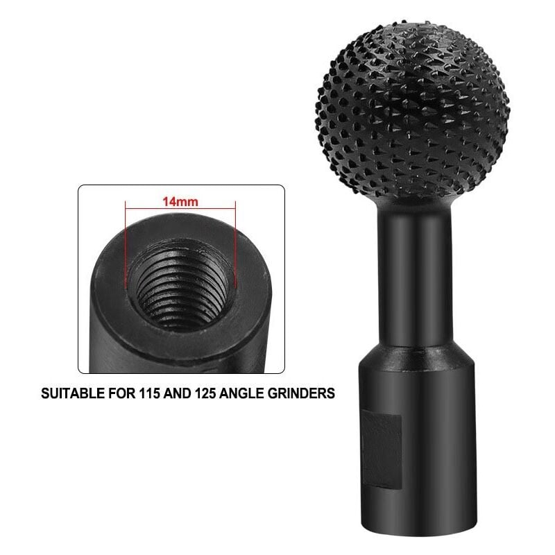 Fraise Rotative,Meuleuse D'Angle Accessoires Pour Le Travail Du Bois,Fraise En Forme D'Anneau Avec Gouge à Billes Avec DiamèTre,Fraises à Boule, Pour