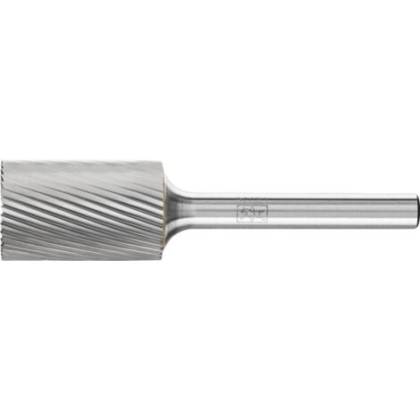 Fraise sur tige de 6 mm, en carbure, forme cylindrique ZYA-S, avec denture frontale, denture 5, Forme : ZYA-S 1625, Ø de la tête 16 mm