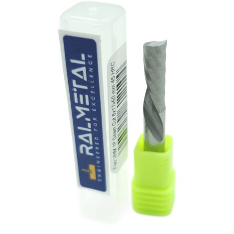 Fraise VHM pour bois 1P Coupe descendante 6 x 17 x 50 mm