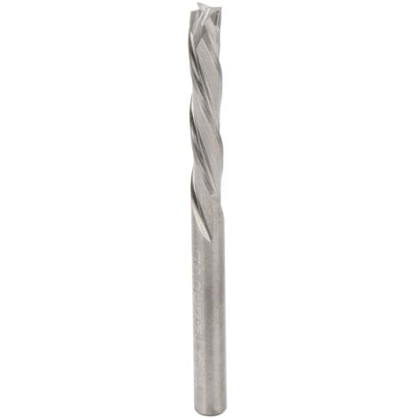 Fraises 3 dents argent pour aluminium, outils de coupe métal 4x4x22x55mm