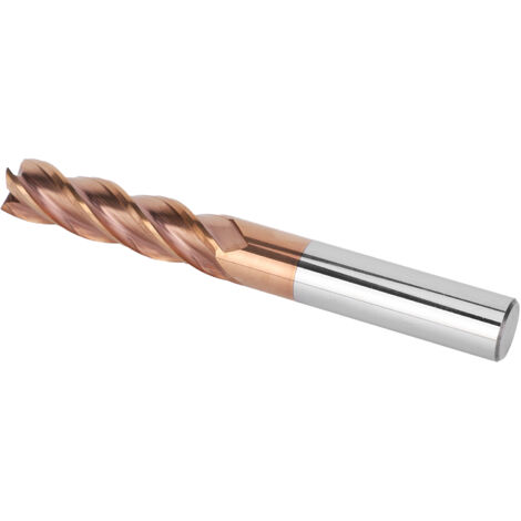 Fraises CNC 4 dents D12x45x100L pour aluminium et acier en carbure de tungstène