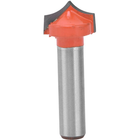 Fraises CNC en carbure de tungstène, corps en acier 45, revêtement PTFE, queue ronde 8mm/0.3in, outil de coupe net 16mm