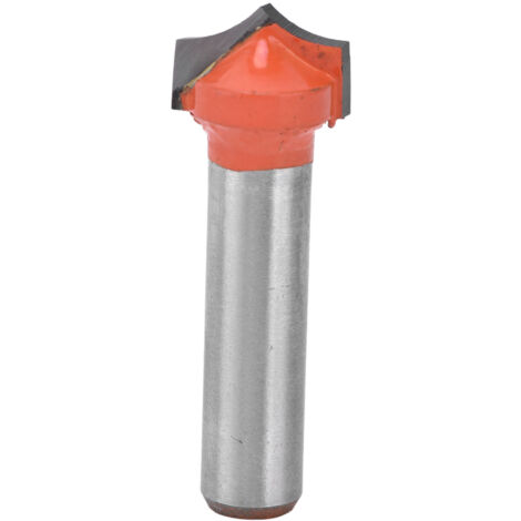 Fraises CNC en carbure de tungstène, corps en acier 45, revêtement PTFE, queue ronde de 8mm/0.3in, outil de coupe nette 14mm
