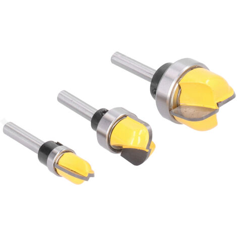 Fraises de défonceuse 6mm 3 pièces pour usinage du bois et matériaux durs