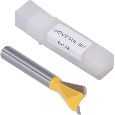 Fraises de défonceuse 6mm queue en carbure tungstène revêtement PTFE jaune 1/2 pour travail du bois